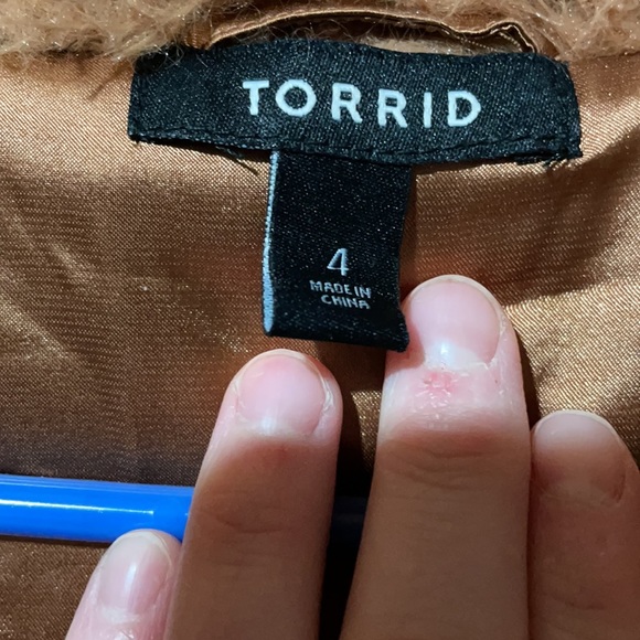 Sherpa Jacket TORRID size 4 - Picture 2 of 4